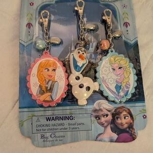 Disney Frozen Bag Charms - Pink, Blue, White